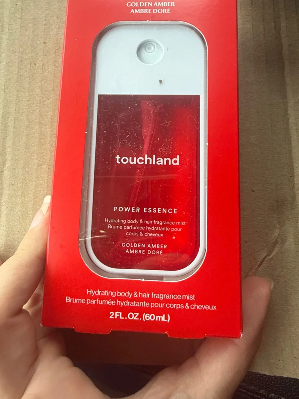 ❤️ 3/$25 Touchland Golden Amber Power Essence Body & Hair Fragrance Mist